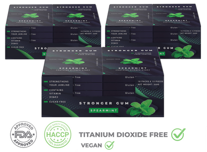 Regular Set: 3 Packs for Price of 2 (960g) - Hard gum | Optimal Shore Rigidity for Jaw Growth