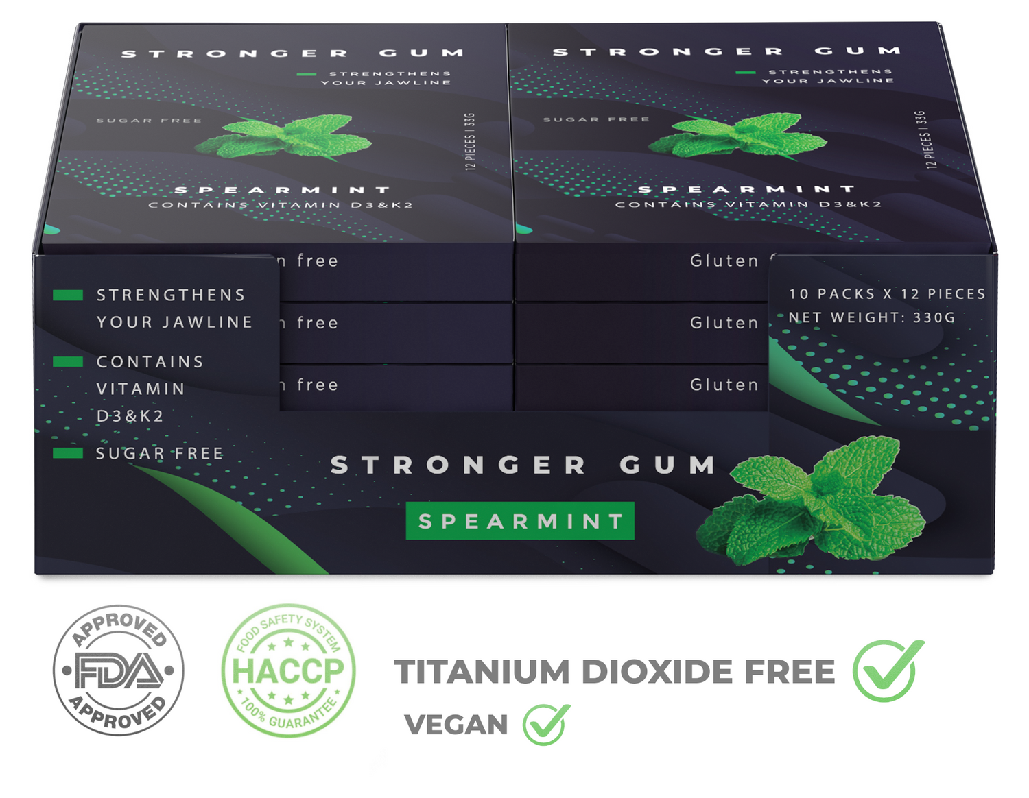 Stronger Gum for developing a strong Jawline. The most effective jaw exerciser for developing aesthetic facial features. Stronger Gum is the leading brand in jawline chewing gum.