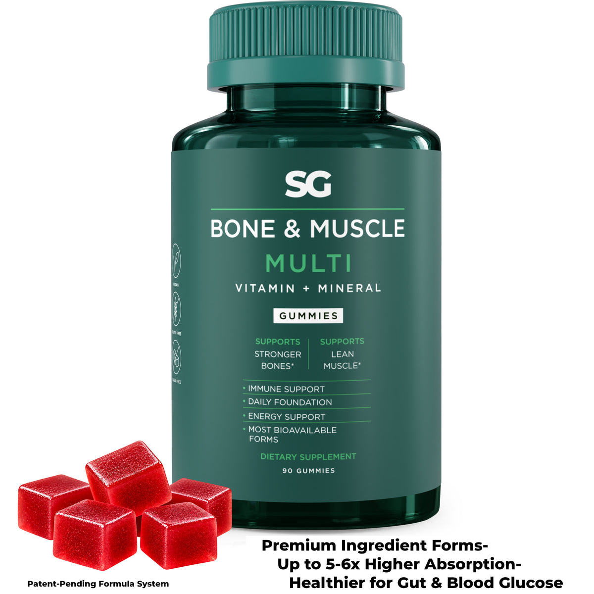 Full Nutrition System: Bone & Muscle - Multivitamin + Minerals, 90 Gummies