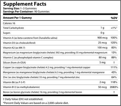 Full Nutrition System: Bone & Muscle - Multivitamin + Minerals, 90 Gummies